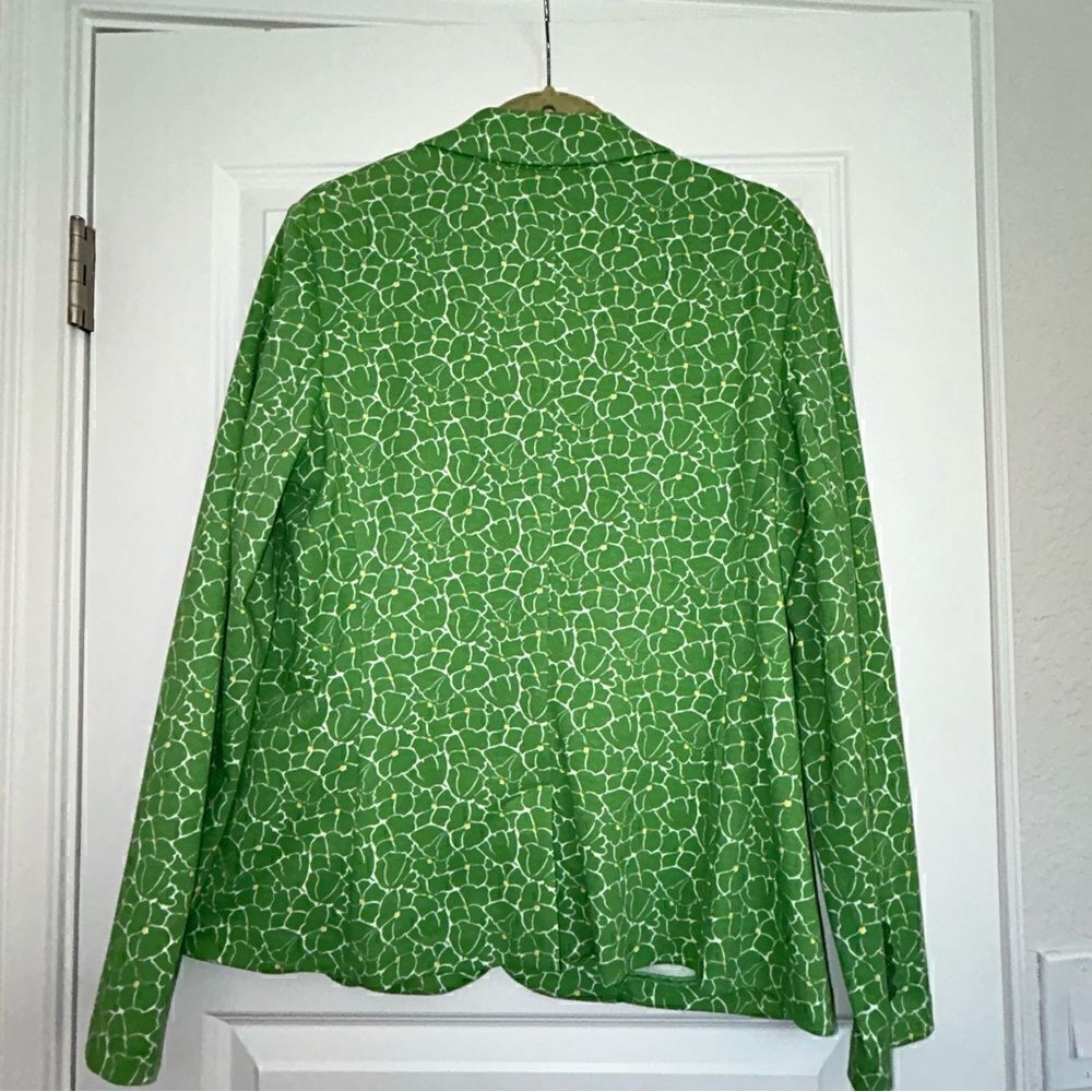 Talbots Floral Print Two Button Blazer Jacket - Picture 7 of 7